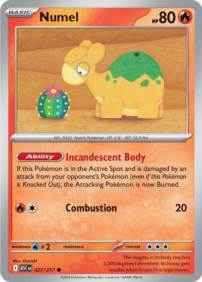 Numel - 027 (ME: Ascended Heroes) Near Mint - Nick Nack's Full Frontal Attack