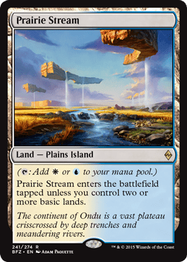 Prairie Stream (Battle for Zendikar) Near Mint - Nick Nack's Full Frontal Attack