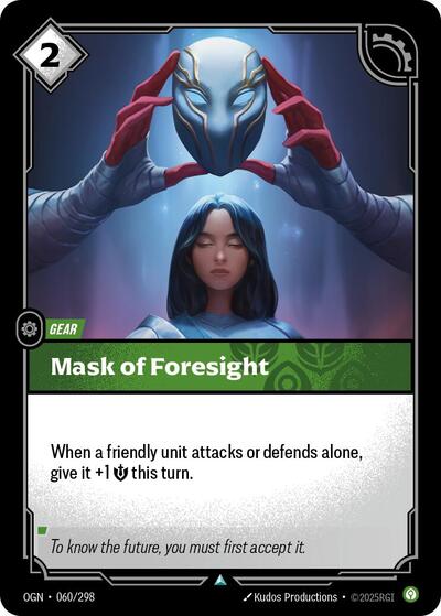 Mask of Foresight (Origins) Near Mint - Nick Nack's Full Frontal Attack