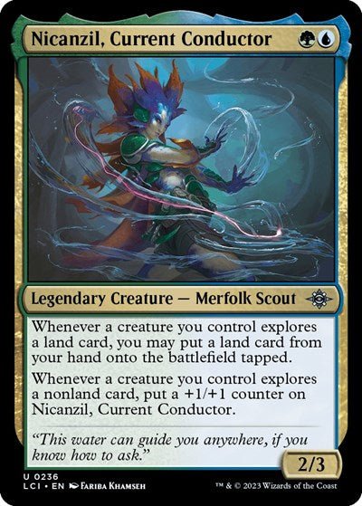 Nicanzil, Current Conductor (The Lost Caverns of Ixalan) Near Mint - Nick Nack's Full Frontal Attack