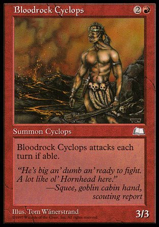 Bloodrock Cyclops (Weatherlight) Light Play - Nick Nack's Full Frontal Attack