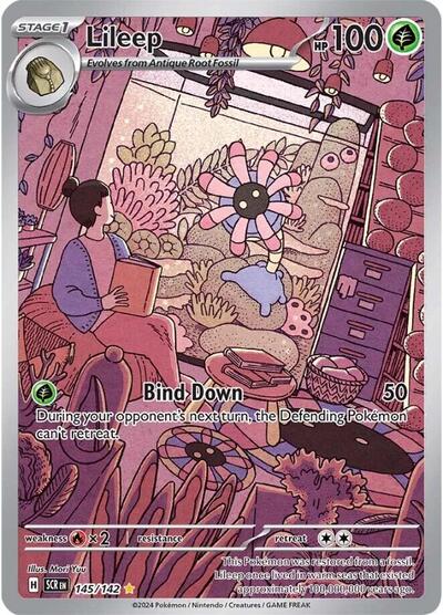 Lileep - 145 (SV07: Stellar Crown) Near Mint Holofoil