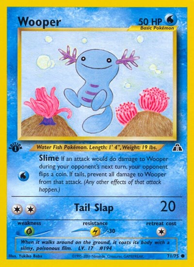 Wooper (Neo Discovery) Light Play 1st Edition