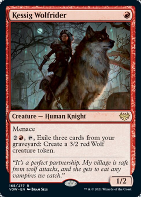 Kessig Wolfrider (Innistrad: Crimson Vow) Near Mint - Nick Nack's Full Frontal Attack