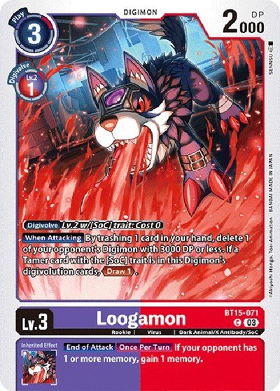 Loogamon (Exceed Apocalypse) Near Mint - Nick Nack's Full Frontal Attack