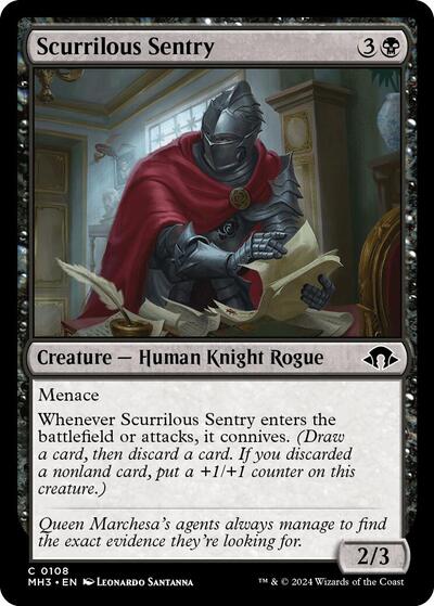 Scurrilous Sentry (Modern Horizons 3) Near Mint - Nick Nack's Full Frontal Attack