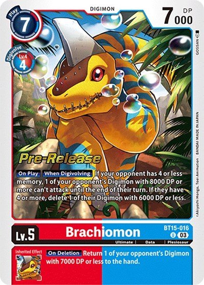 Brachiomon (Exceed Apocalypse Pre - Release Cards) Near Mint Foil - Nick Nack's Full Frontal Attack