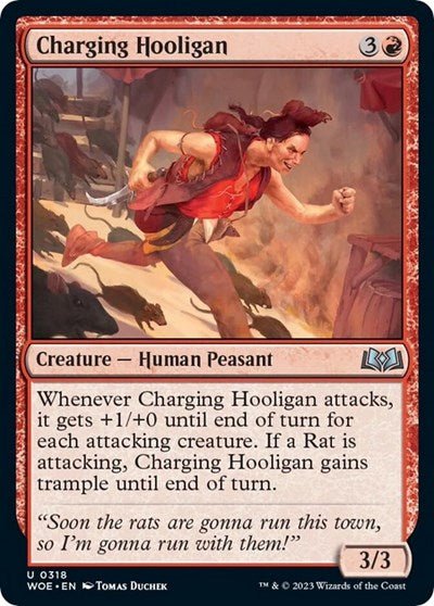 Charging Hooligan (Wilds of Eldraine) Near Mint - Nick Nack's Full Frontal Attack