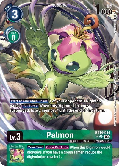 Palmon (Alternate Art) (Blast Ace) Near Mint Foil - Nick Nack's Full Frontal Attack