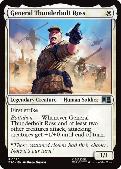 General Thunderbolt Ross (Commander: Marvel Super Heroes) Near Mint