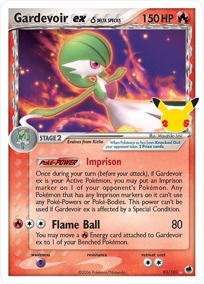 Gardevoir ex (Delta Species) (Celebrations: Classic Collection) Medium Play Holofoil - Nick Nack's Full Frontal Attack