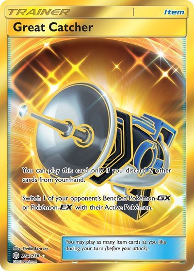 Great Catcher (Secret) (SM - Cosmic Eclipse) Near Mint Holofoil - Nick Nack's Full Frontal Attack