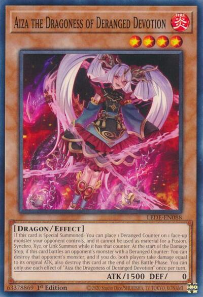 Aiza the Dragoness of Deranged Devotion (Legacy of Destruction) Near Mint 1st Edition - Nick Nack's Full Frontal Attack
