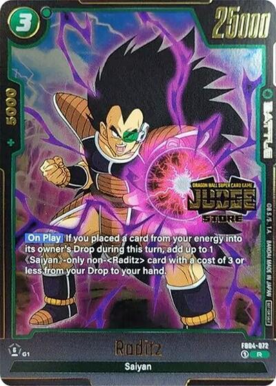 Raditz (Judge Pack (Store Judge) 03) (Tournament and Championship Promos) Near Mint Holofoil