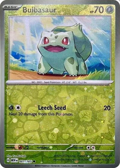 Bulbasaur - 001/165 (Cosmos Holo) (Costco Exclusive) (Miscellaneous Cards & Products) Near Mint Holofoil