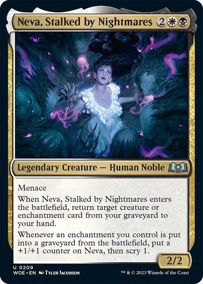 Neva, Stalked by Nightmares (Wilds of Eldraine) Near Mint - Nick Nack's Full Frontal Attack