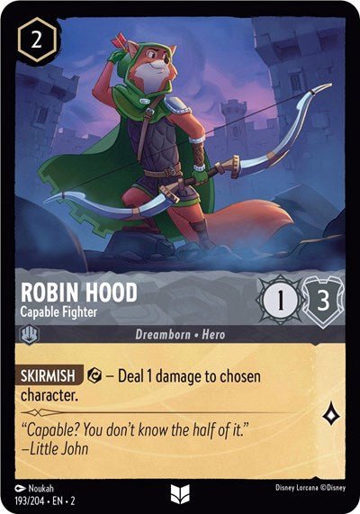 Robin Hood - Capable Fighter (Rise of the Floodborn) Near Mint - Nick Nack's Full Frontal Attack