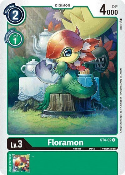 Floramon (Starter Deck 04: Giga Green) Near Mint - Nick Nack's Full Frontal Attack