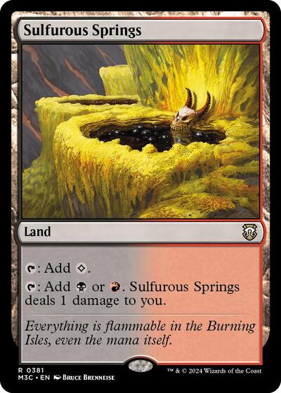 Sulfurous Springs (Commander: Modern Horizons 3) Near Mint - Nick Nack's Full Frontal Attack