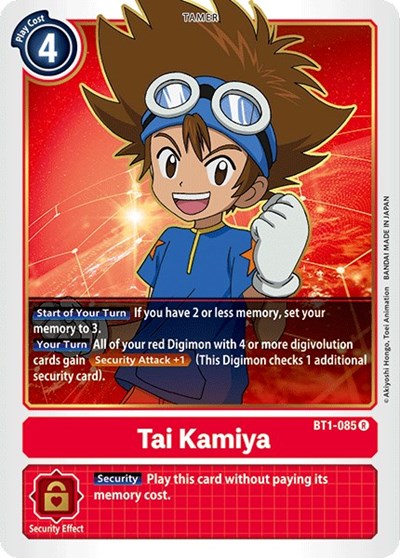 Tai Kamiya BT1-085 (Release Special Booster) Near Mint