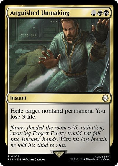 Anguished Unmaking (Universes Beyond: Fallout) Near Mint Foil - Nick Nack's Full Frontal Attack