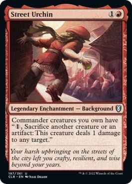Street Urchin (Commander Legends: Battle for Baldur's Gate) Near Mint - Nick Nack's Full Frontal Attack