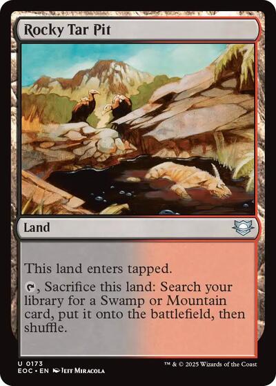Rocky Tar Pit (Commander: Edge of Eternities) Near Mint - Nick Nack's Full Frontal Attack