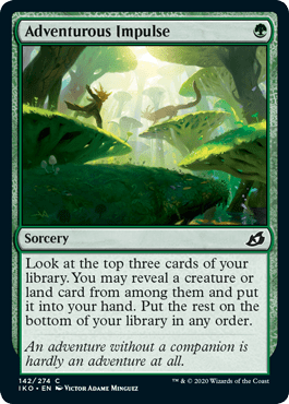 Adventurous Impulse (Ikoria: Lair of Behemoths) Near Mint - Nick Nack's Full Frontal Attack