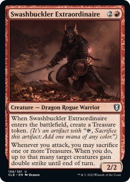 Swashbuckler Extraordinaire (Commander Legends: Battle for Baldur's Gate) Near Mint Foil - Nick Nack's Full Frontal Attack