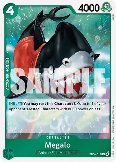 Megalo (The Azure Sea's Seven) Near Mint Foil - Nick Nack's Full Frontal Attack