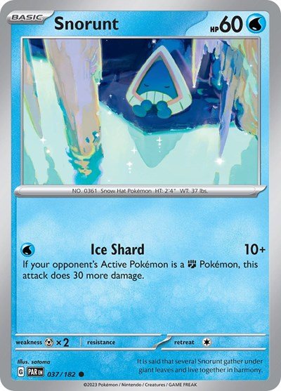 Snorunt - 037 (Scarlet and Violet: Paradox Rift) Near Mint - Nick Nack's Full Frontal Attack