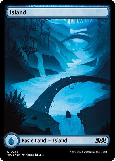 Island (0263) (Wilds of Eldraine) Near Mint - Nick Nack's Full Frontal Attack