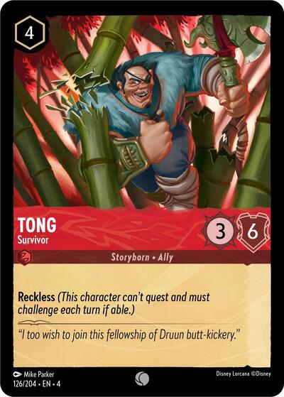 Tong - Survivor (Ursula's Return) Near Mint - Nick Nack's Full Frontal Attack