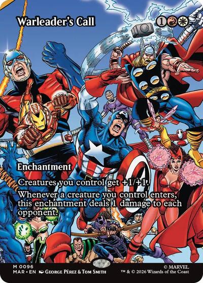 Warleader's Call (Borderless) (Marvel Eternal-Legal) Near Mint - Nick Nack's Full Frontal Attack