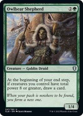 Owlbear Shepherd (Commander Legends: Battle for Baldur's Gate) Near Mint - Nick Nack's Full Frontal Attack