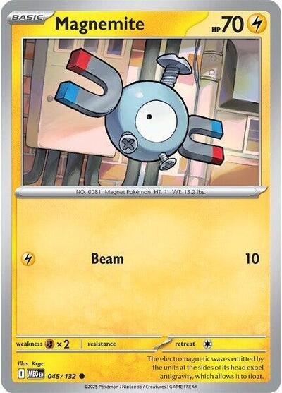 Magnemite (ME01: Mega Evolution) Near Mint - Nick Nack's Full Frontal Attack