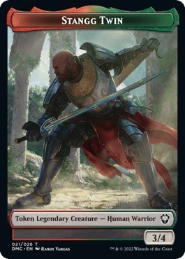 Stangg Twin Token (Dominaria United) Near Mint - Nick Nack's Full Frontal Attack
