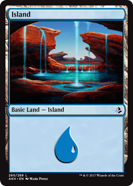 Island (4) (Amonkhet) Near Mint - Nick Nack's Full Frontal Attack