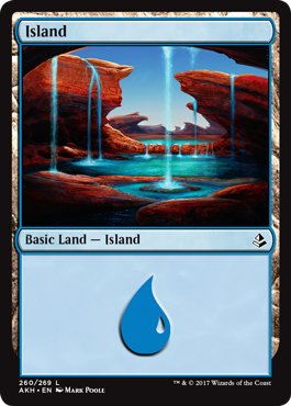 Island (4) (Amonkhet) Near Mint