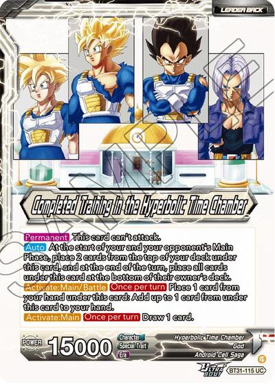 Training in the Hyperbolic Time Chamber // Completed Training in the Hyperbolic Time Chamber (Impact Beyond Dimensions) Near Mint Foil