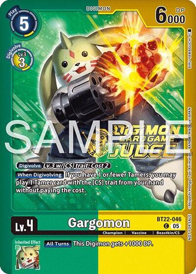 Gargomon (Judge Pack 2025 Wave 2) (Cyber Eden) Near Mint Foil - Nick Nack's Full Frontal Attack