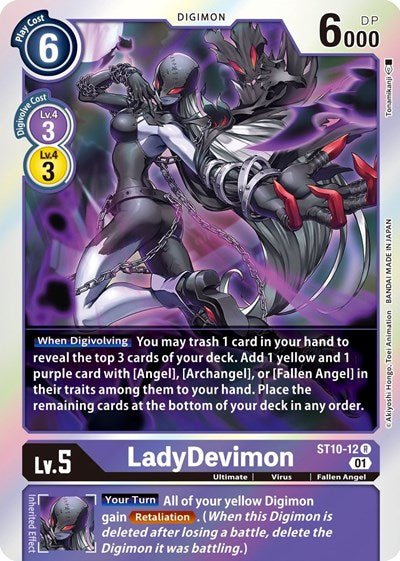 LadyDevimon (Starter Deck 10: Parallel World Tactician) Near Mint Foil - Nick Nack's Full Frontal Attack