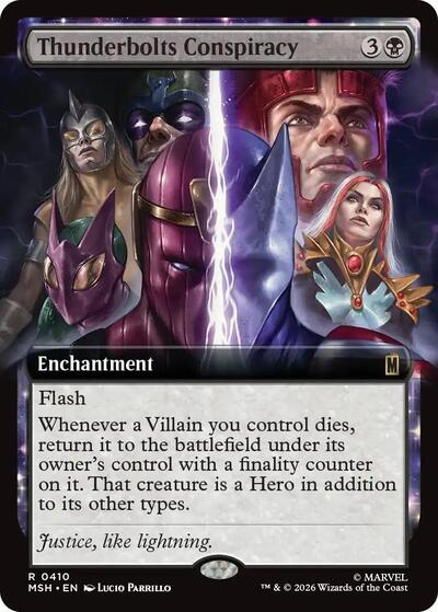 Thunderbolts Conspiracy (Extended Art) (Marvel Super Heroes) Near Mint Foil - Nick Nack's Full Frontal Attack