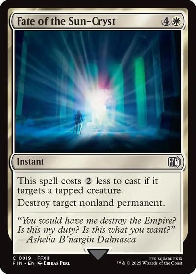 Fate of the Sun-Cryst (Universes Beyond: FINAL FANTASY) Near Mint - Nick Nack's Full Frontal Attack
