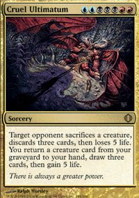 Cruel Ultimatum (Shards of Alara) Light Play - Nick Nack's Full Frontal Attack