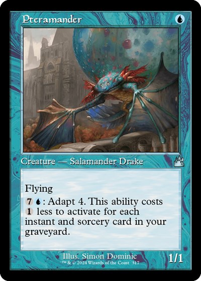 Pteramander (Retro Frame) (Ravnica Remastered) Near Mint - Nick Nack's Full Frontal Attack