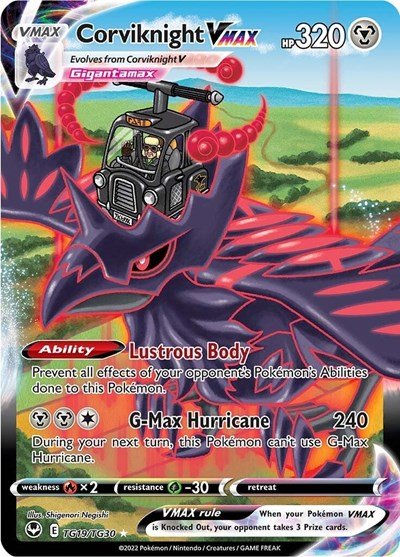 Corviknight VMAX (SWSH12: Silver Tempest Trainer Gallery) Near Mint Holofoil - Nick Nack's Full Frontal Attack