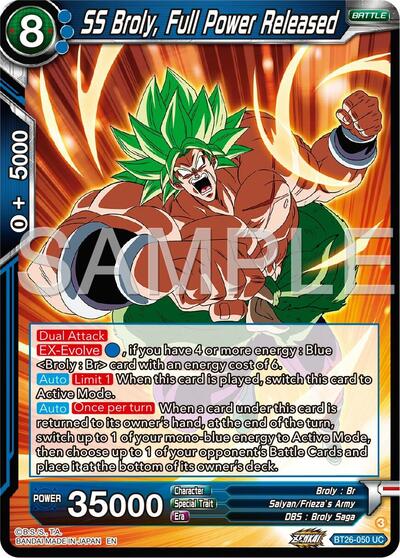 SS Broly, Full Power Released (Ultimate Advent) Near Mint - Nick Nack's Full Frontal Attack