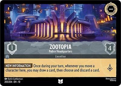 Zootopia - Police Headquarters (Whispers in the Well) Near Mint - Nick Nack's Full Frontal Attack