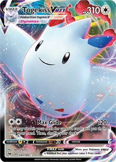 Togekiss VMAX (SWSH04: Vivid Voltage) Near Mint Holofoil